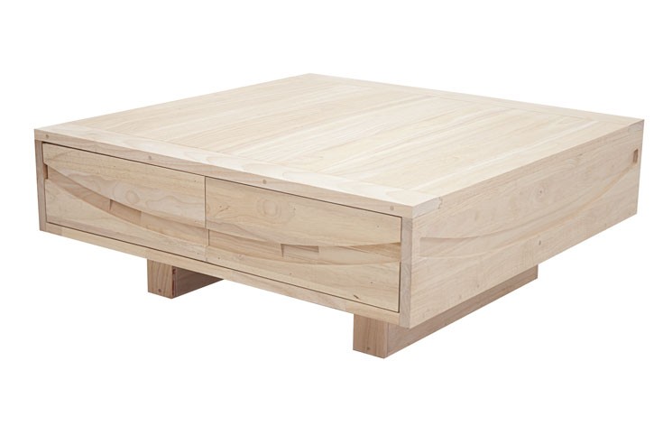 Table basse carrée avec tiroir