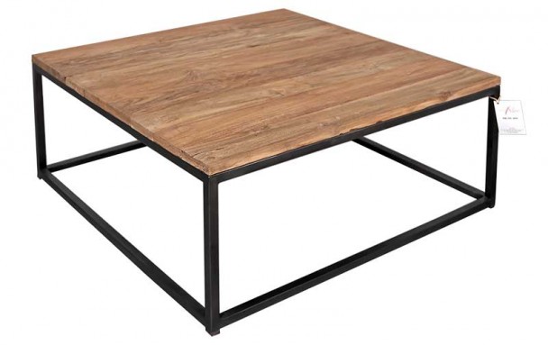 Table basse carrée metal