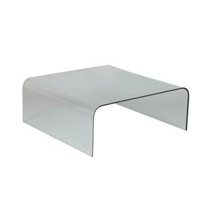 Table basse en verre carrée