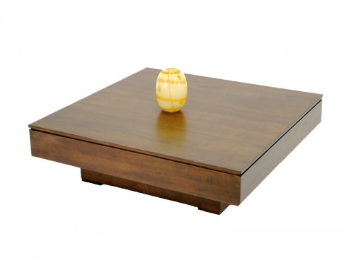 Table basse bois massif carré