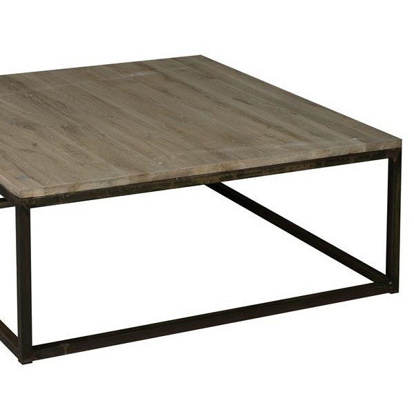 Table basse rectangulaire bois métal