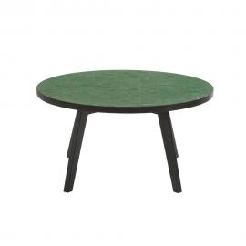 Table basse carrée en bois laqué avec plateaux relevables l80cm ugo