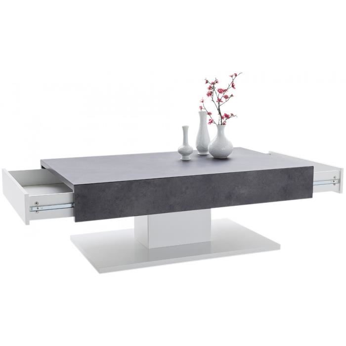 Table basse design tiroir