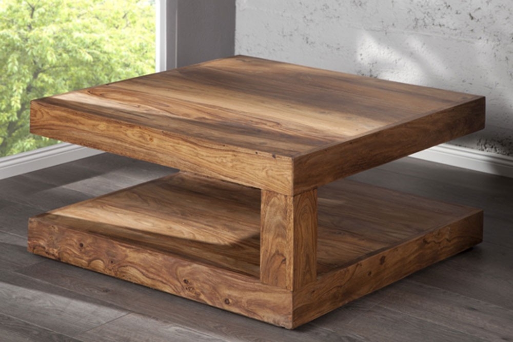 Table basse design en bois massif