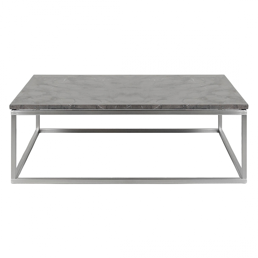 Table basse marbre et acier