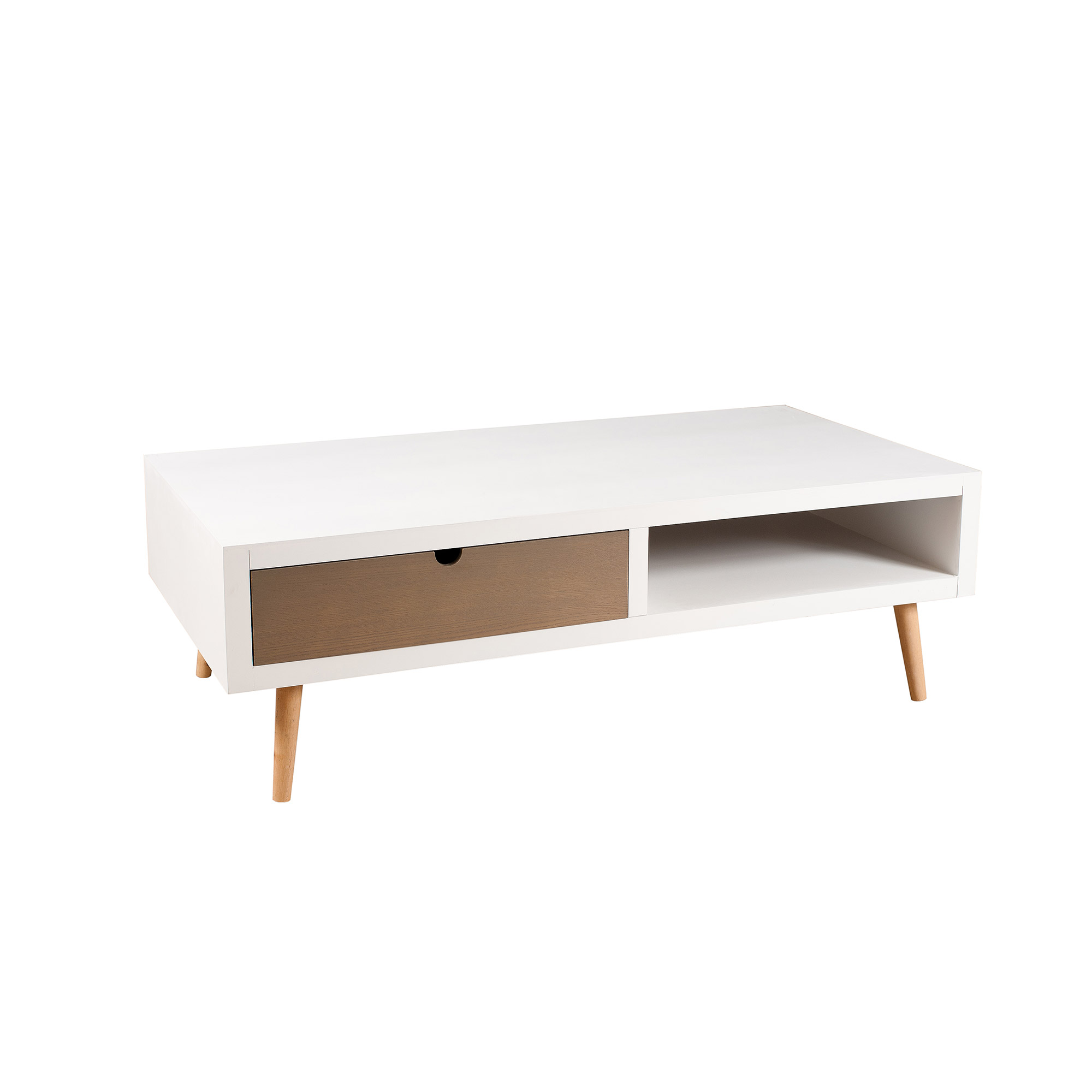 Petite table basse rectangulaire bois