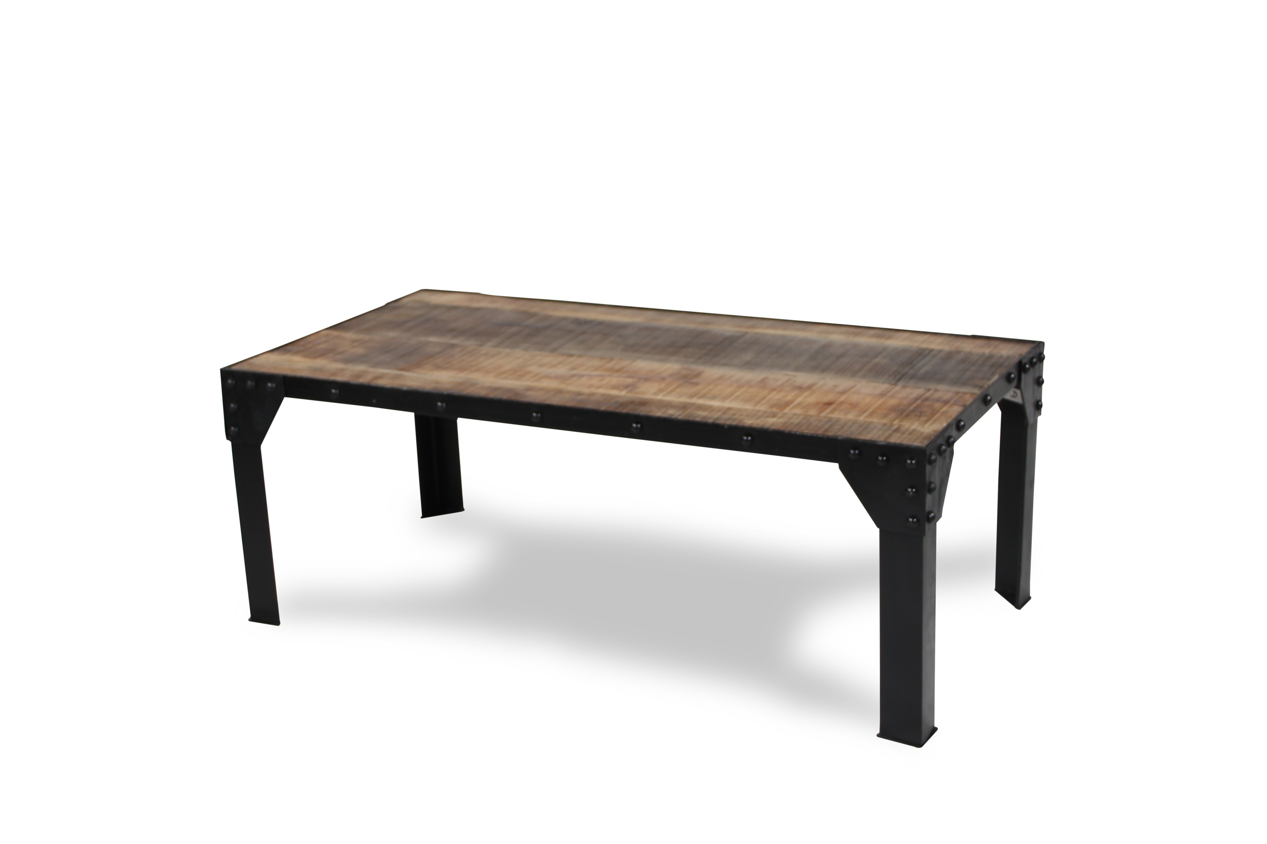 Table basse bois gris foncé