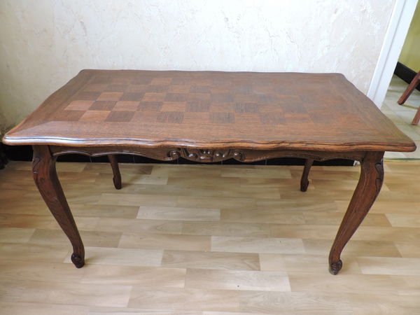 Table basse bois marqueterie