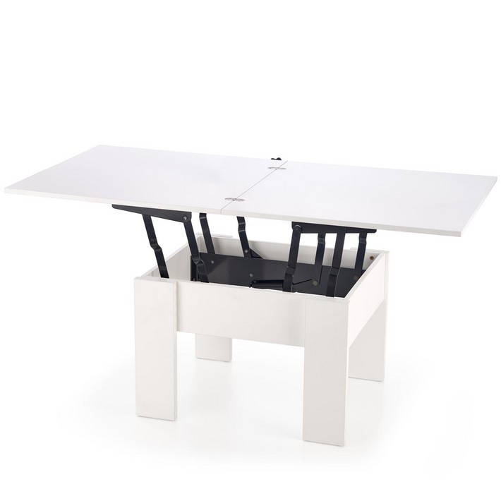 Table basse relevable extensible noir et blanc studio