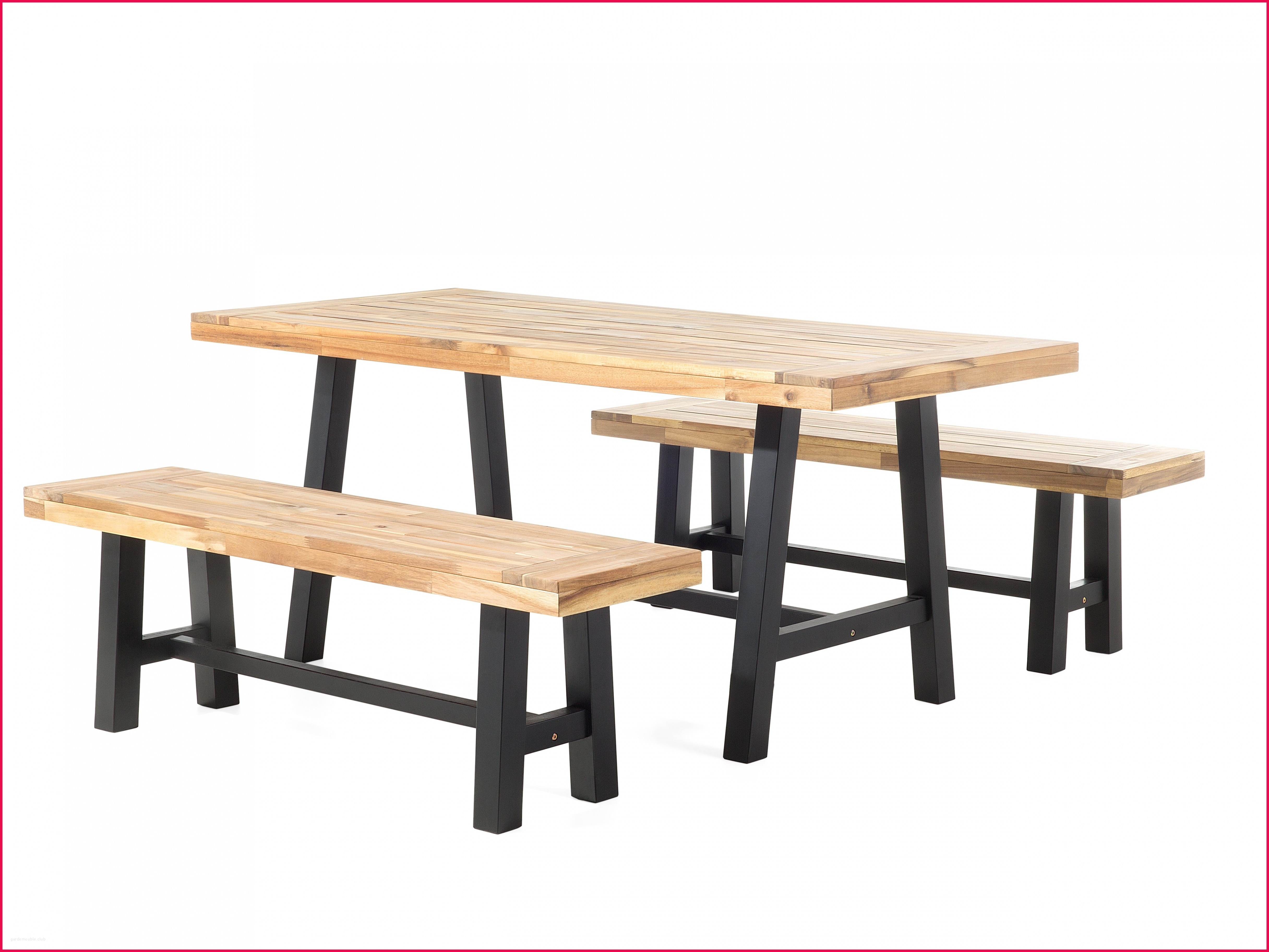 Table basse extérieure bois