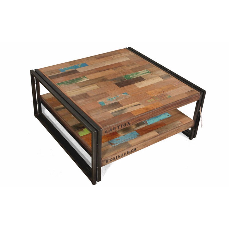 Table basse en bois couleur