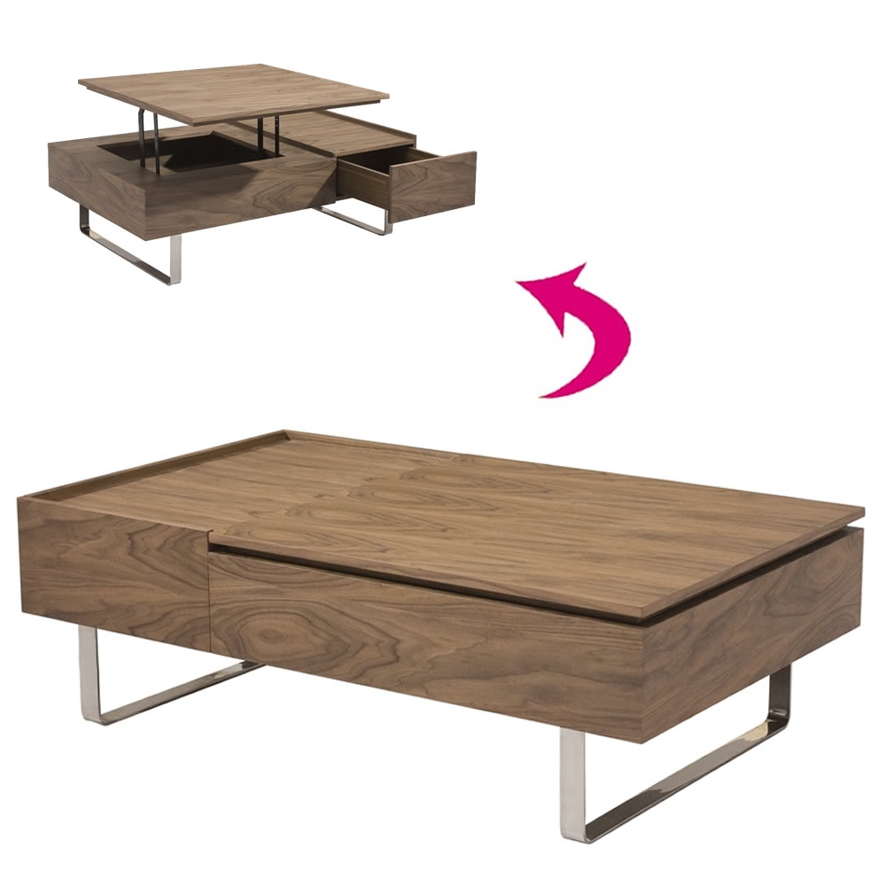 Table basse articulée bois