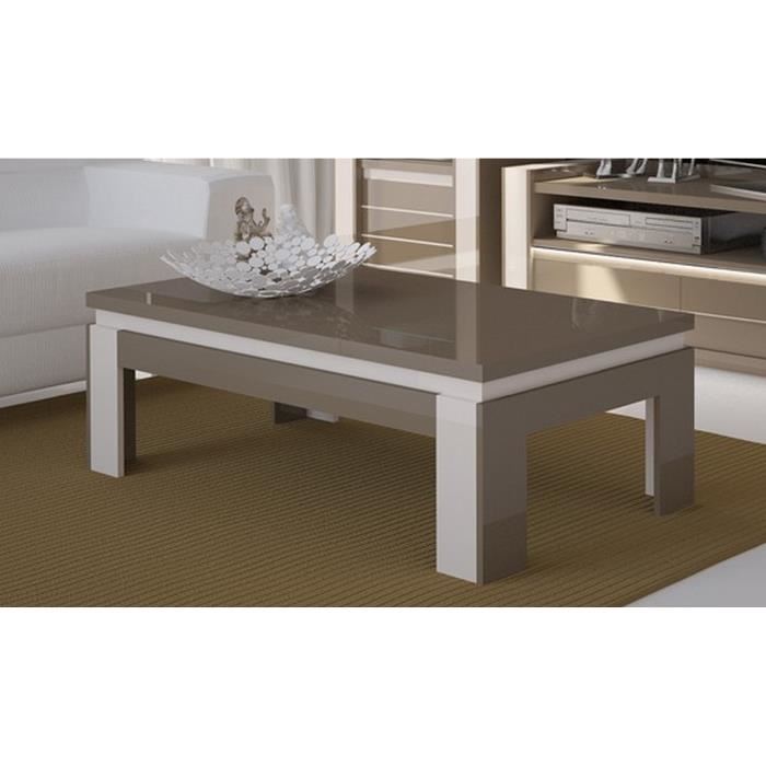 Table basse relevable cappucino