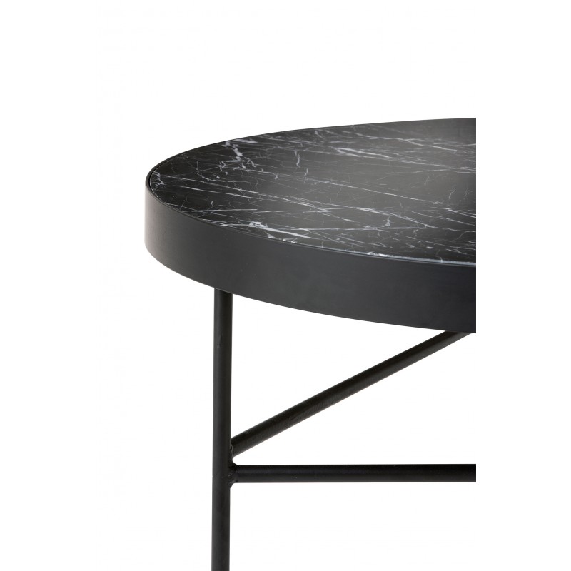 Table basse marbre noir