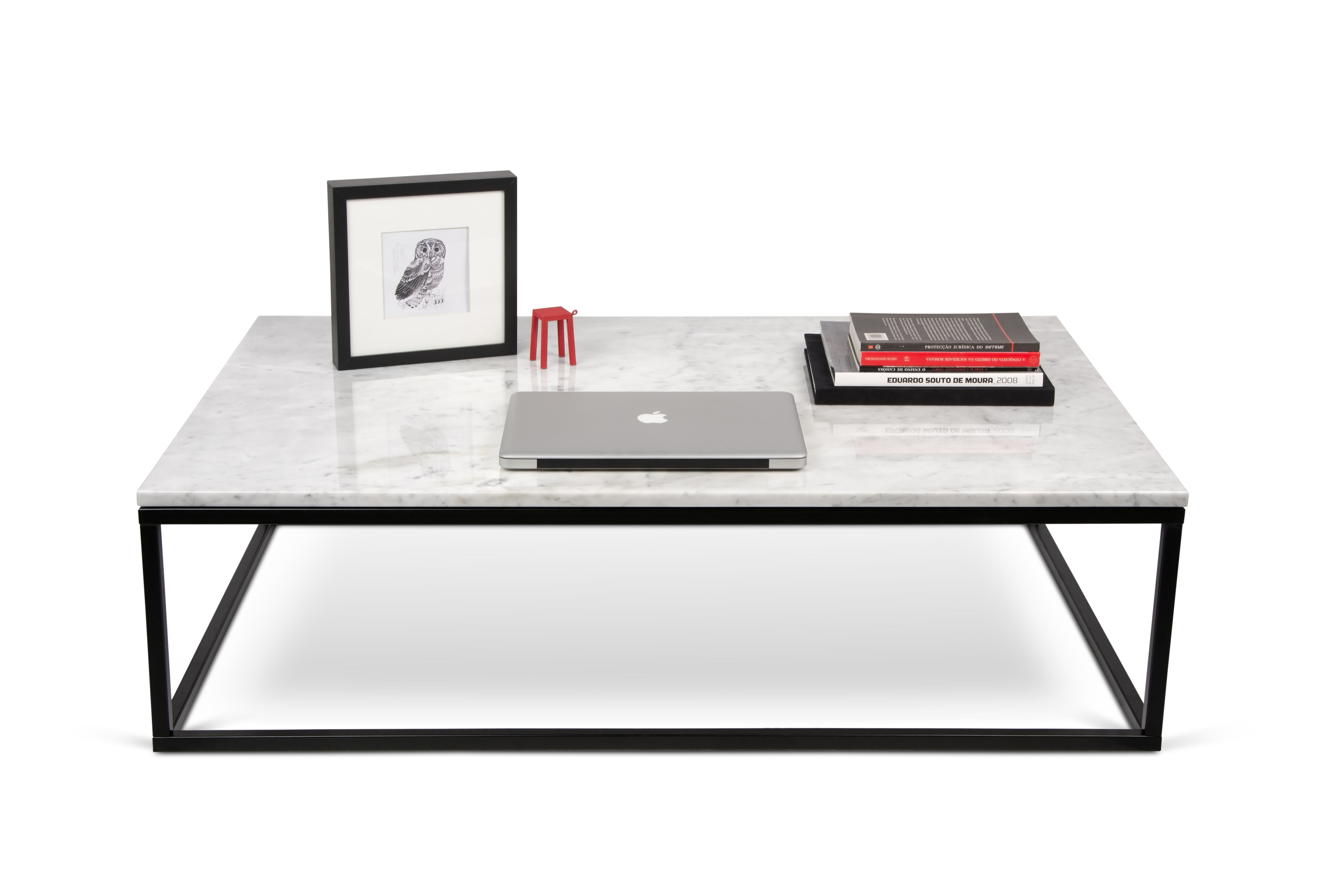 Table basse plateau marbre noir