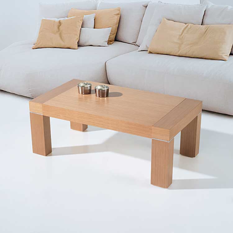 Table basse massif relevable