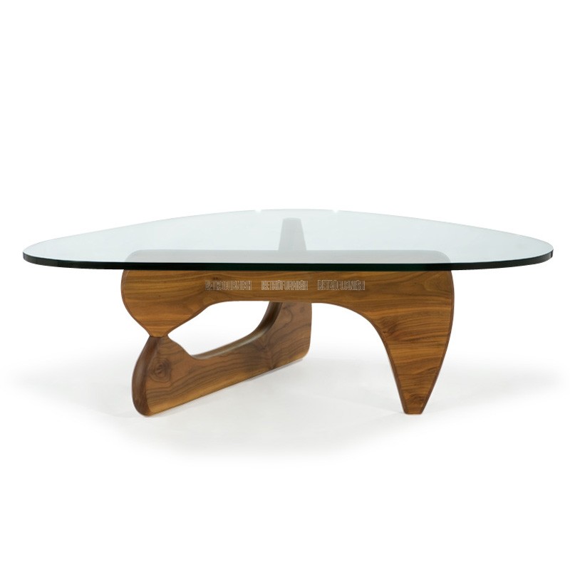 Table basse design inox verre