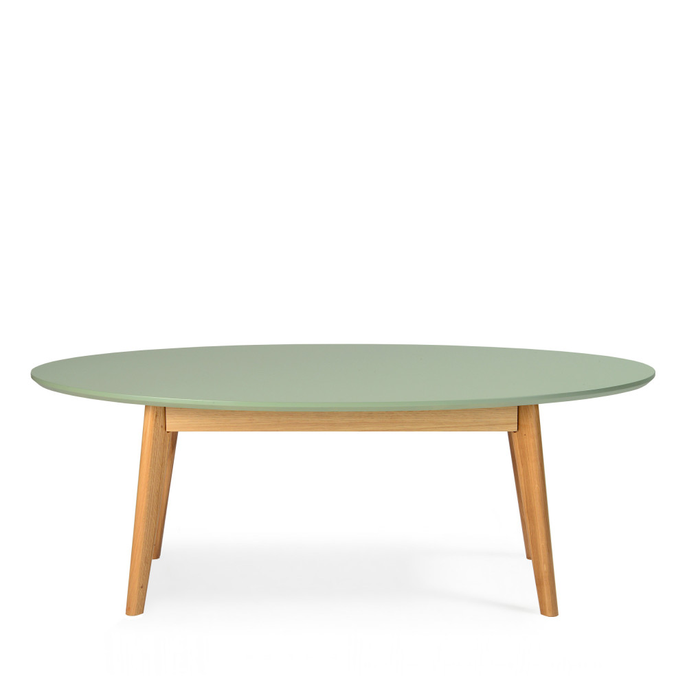 Table basse bois ovale design