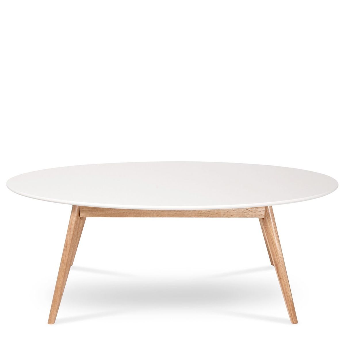 Table basse ovale cocktail scandinave