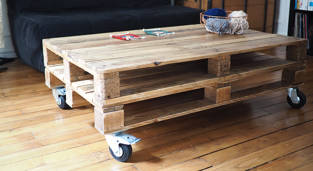 Comment faire une table basse avec une palette en bois