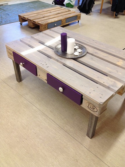 Table basse palette en bois
