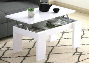 Table basse rectangulaire en bois plateau relevable l 110 cm rivoli