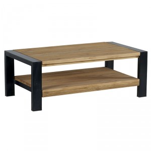 Table basse rectangulaire bois moderne
