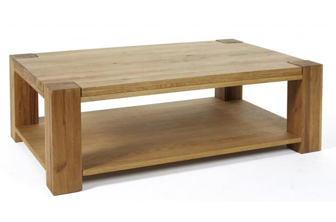 Table basse rectangle bois