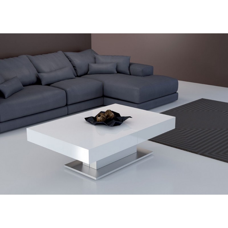 Table basse relevable extensible italienne