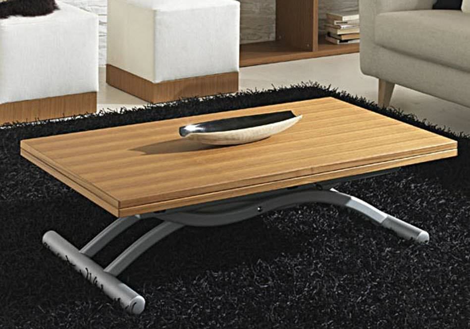 Table basse relevable camping