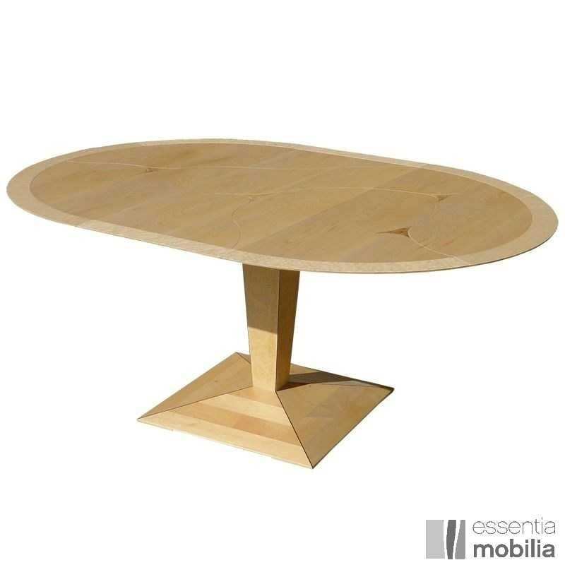 Table basse relevable pied central