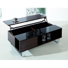 Table basse relevable noire fly