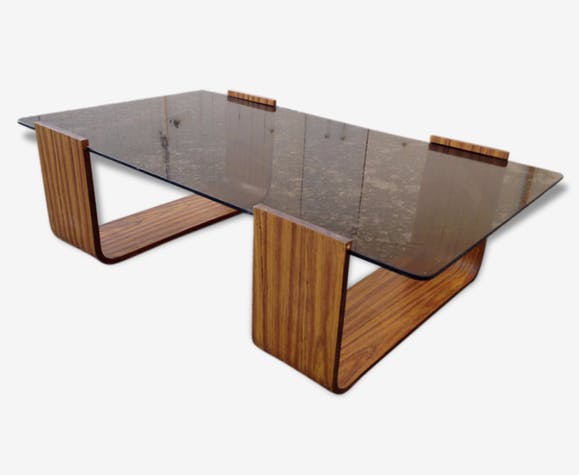 Table basse en bois roche bobois