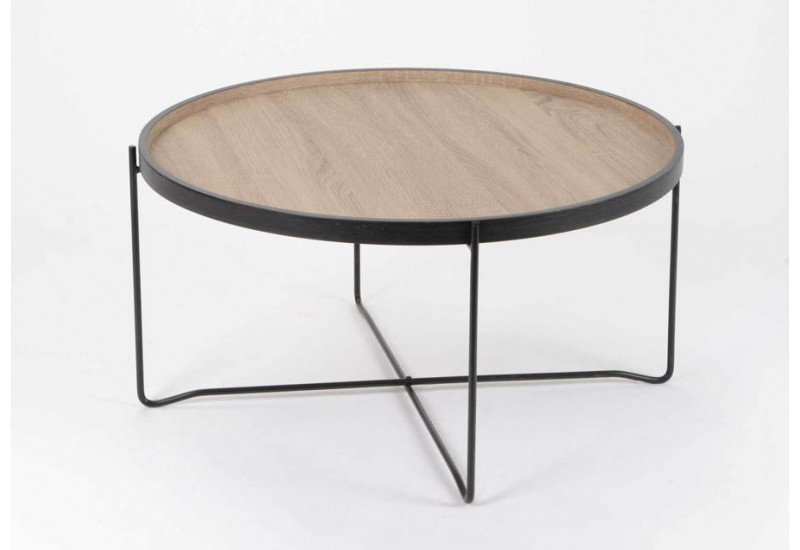 Table basse en bois ronde