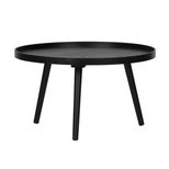 Table basse ronde bois noir