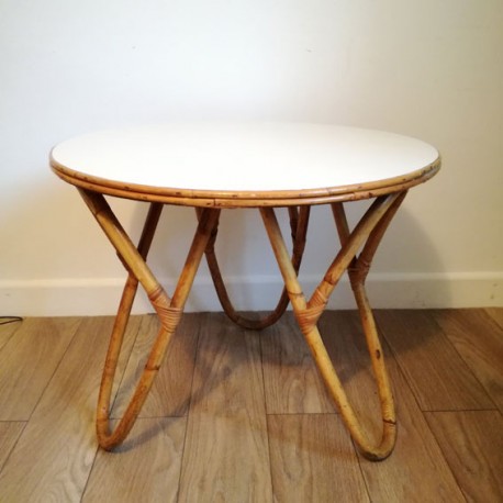 Table basse vintage en bois et métal l 115 cm - twist