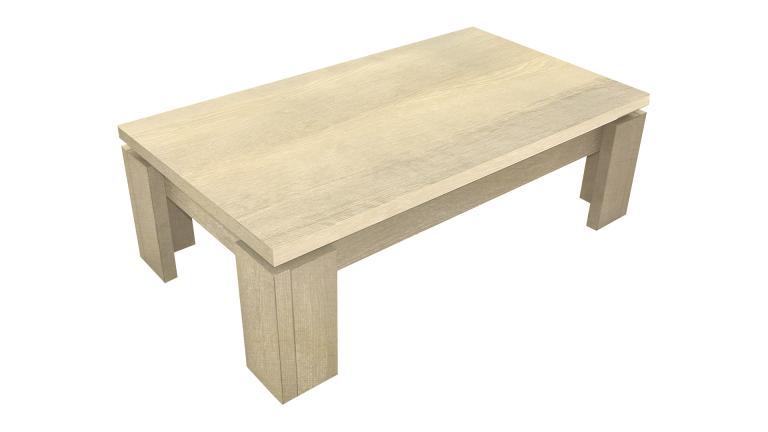 Table basse en bois clair
