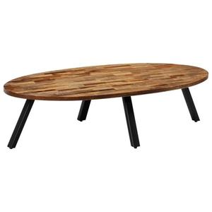 Table basse bois brut ovale