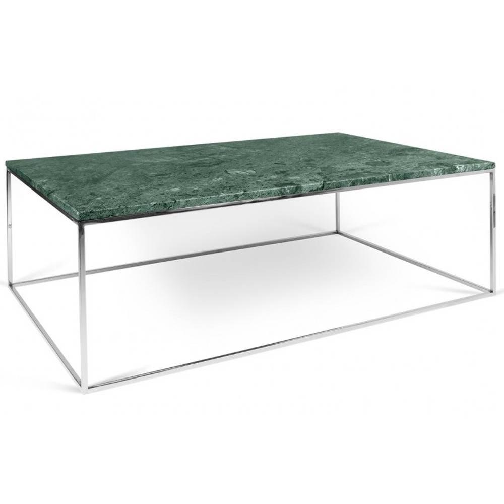 Table basse marbre chrome