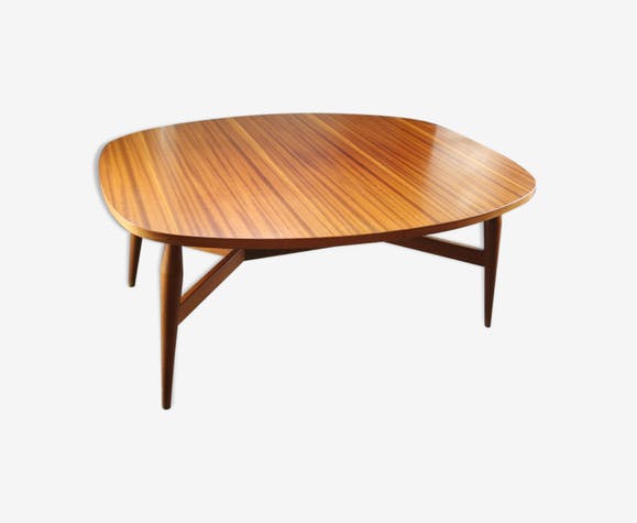 Table basse vintage scandinave bois