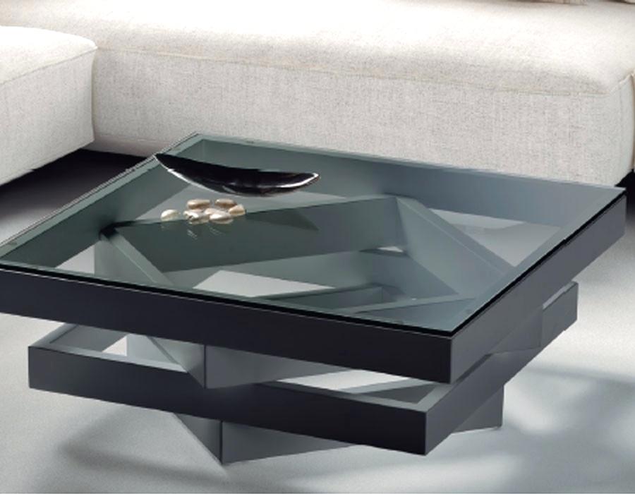 Table basse en verre carrée design