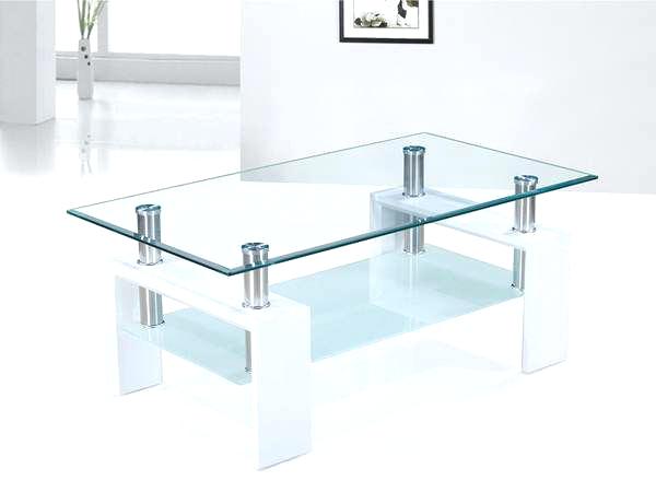 Table basse design en verre longueur 130cm hayle