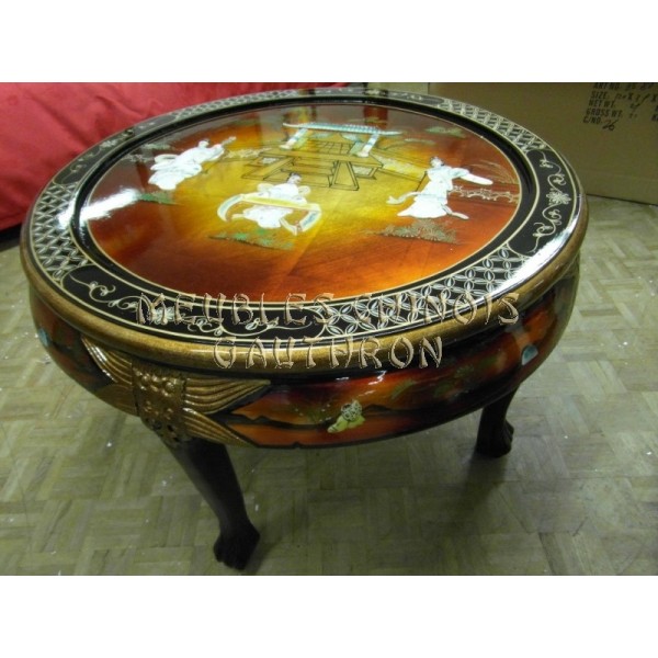 Table basse ronde chinoise