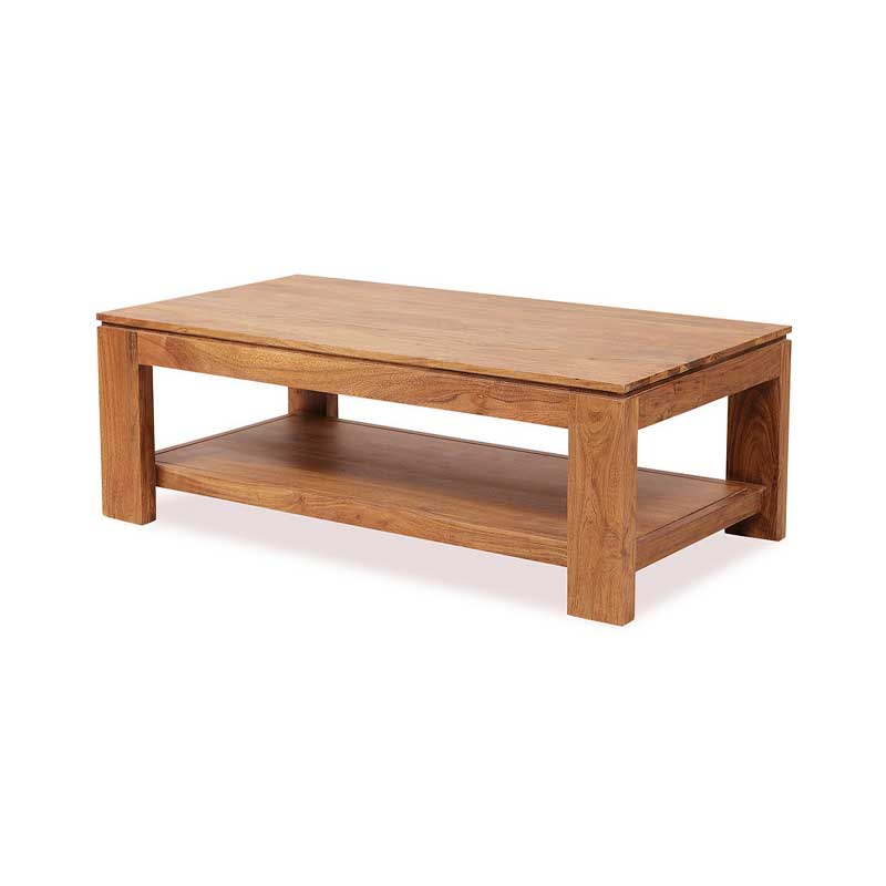 Table basse de salon en bois exotique