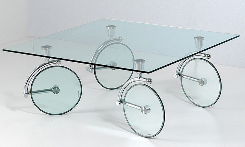 Table basse verre design italien