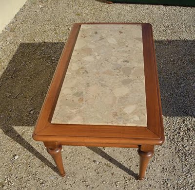 Table basse avec marbre