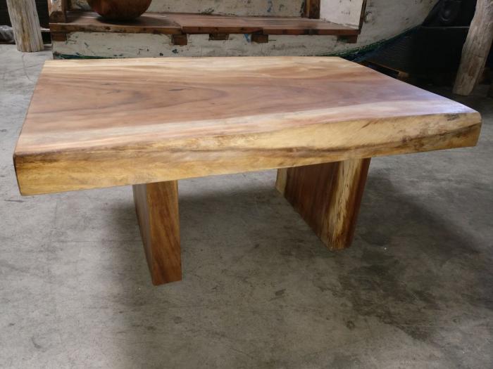 Table basse bois brut design