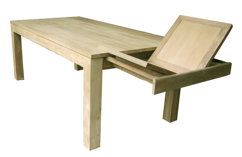 Table basse en bois avec rallonge