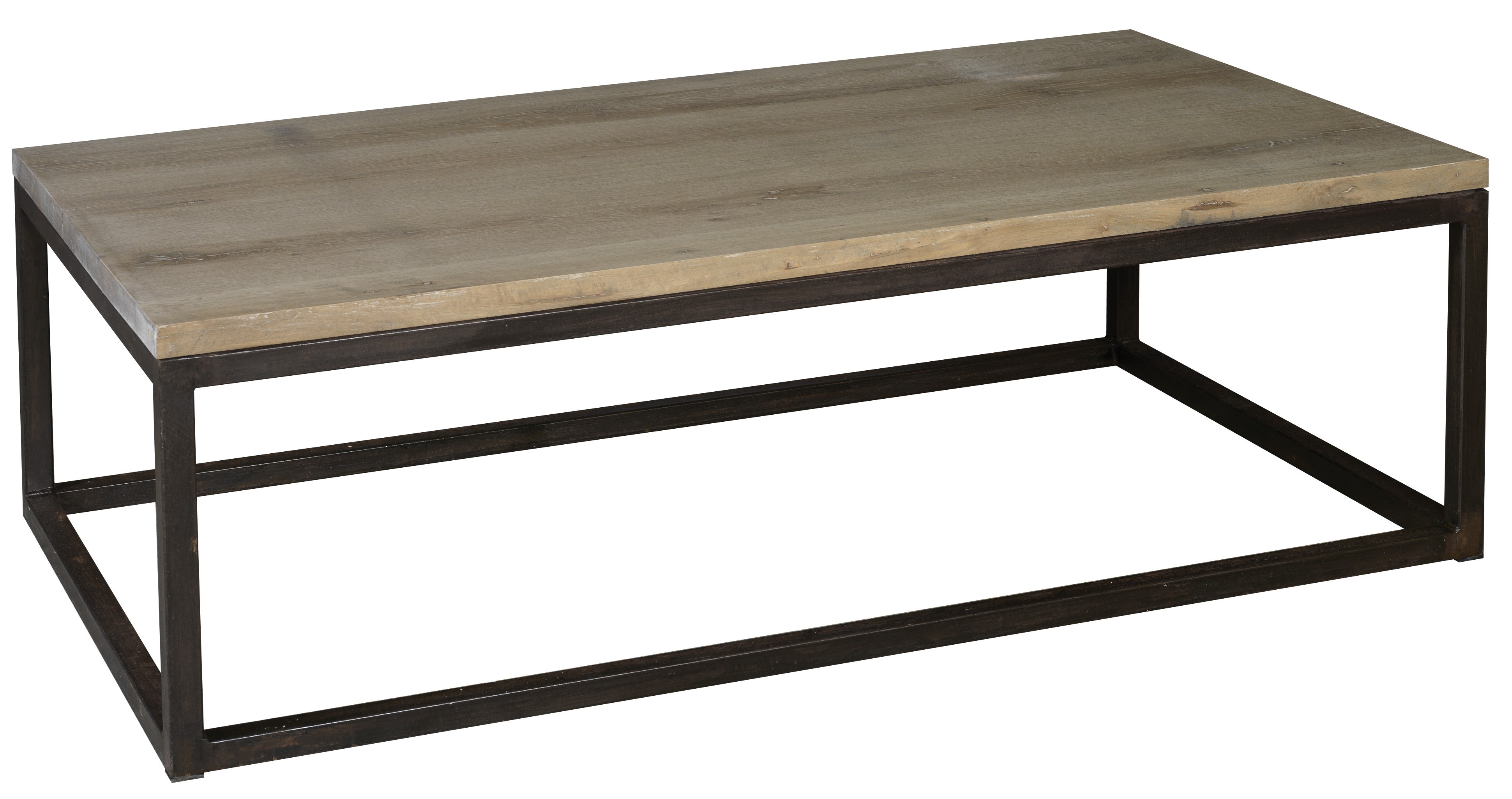 Table basse rectangulaire bois et métal
