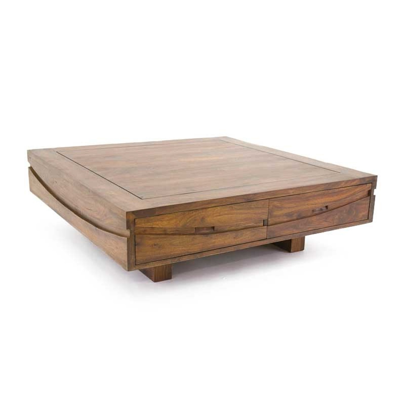 Table basse carrée design bois